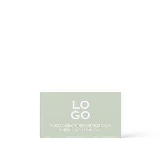 Custom Business or Company Logo & Title Sage Green