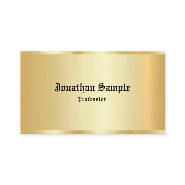 Custom Calligraphy Script Faux Gold Luxury Templat