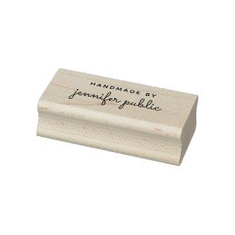 Custom Calligraphy Script Name Template Handmade Rubber Stamp