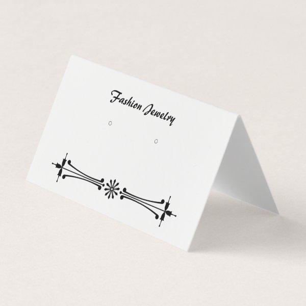 Custom Classic Self-Stand Earring Display Cards