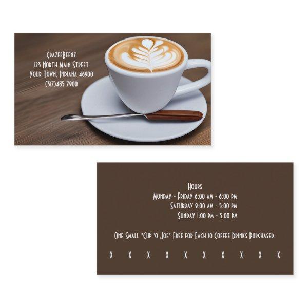 Custom Coffee & Choc Stirrer Coffee Shop & Punch