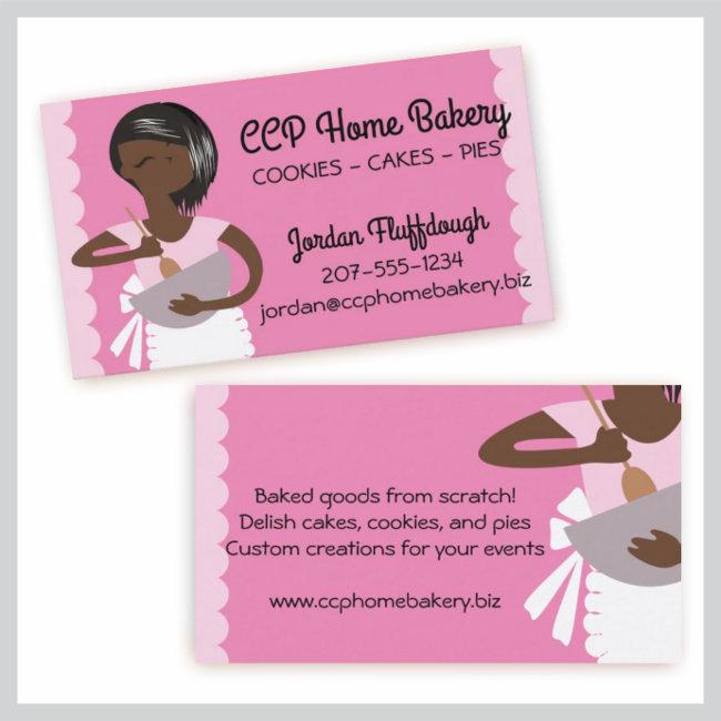 Custom color African American bakery mixing bowl