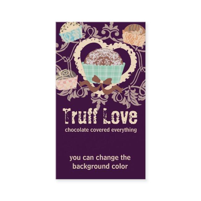 Custom color chocolate truffles confections candy