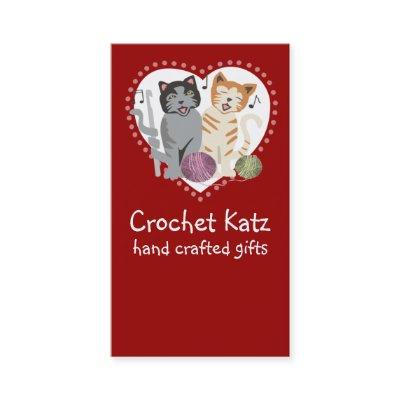 Custom color crochet hook yarn cats