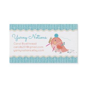 Custom color cute bird knitting crochet notions