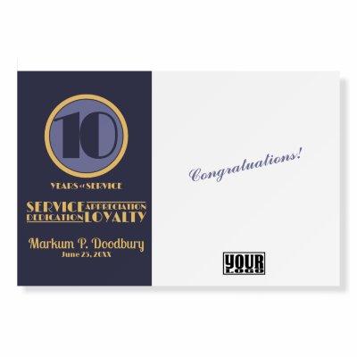 Custom color employee anniversary sign board