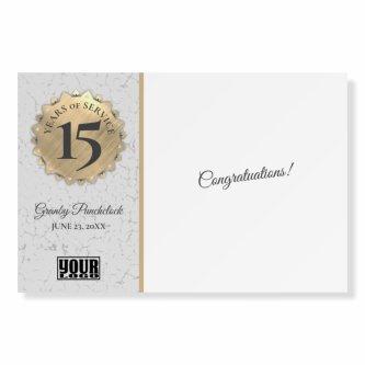 Custom color employee anniversary sign board