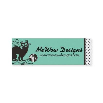 Custom color funny black cat crochet hooks yarn mini