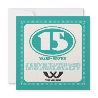 Custom color retro 15 year employee service award