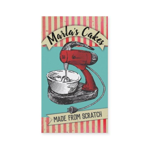 Custom color retro stand mixer bakery baking busin