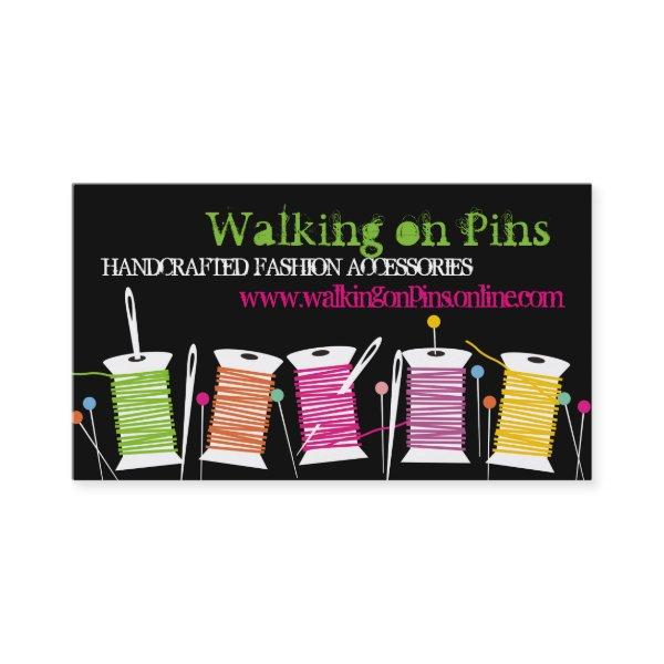 Custom color spools thread sewing pins seamstress