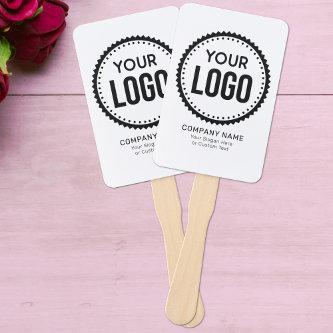 Custom Company Logo And Slogan With Promotional Hand Fan