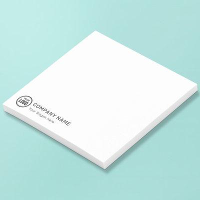 Custom Company Logo And Slogan With Promotional Post-it Notes