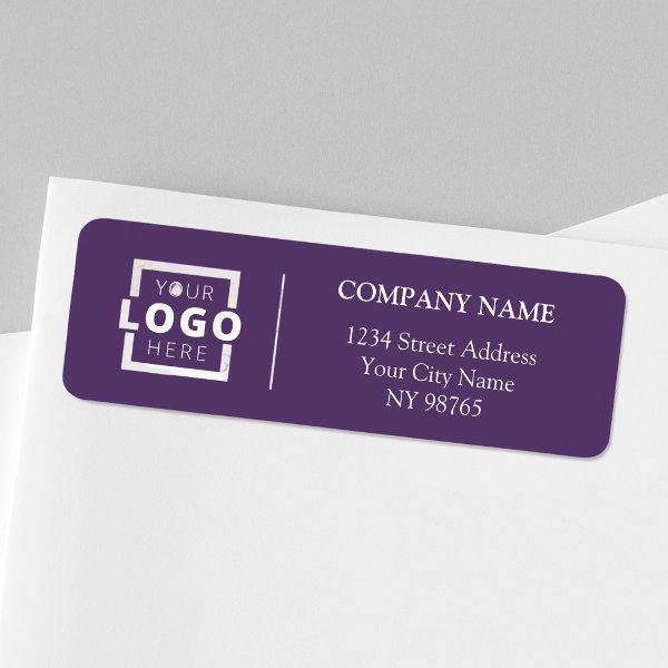 Custom Company Logo Business Return Address Labels