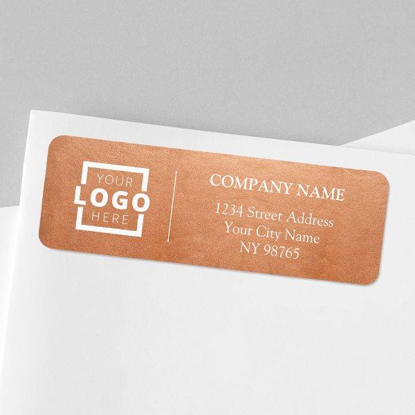 Custom Company Logo Business Return Address Labels