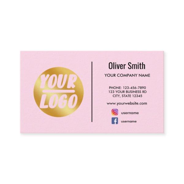 custom company logo gold Black pink or any color