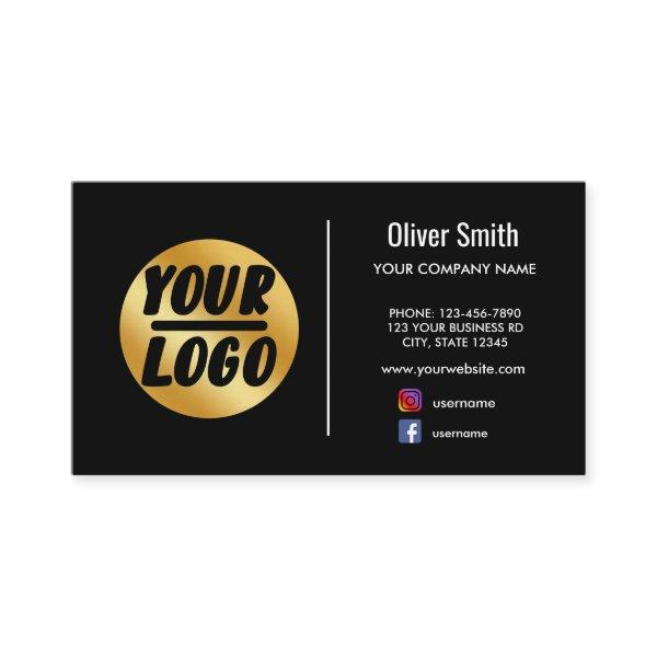 custom company logo gold Black Retro or any color