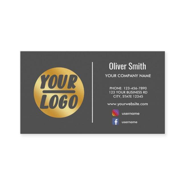 custom company logo gold Dark gray or any color