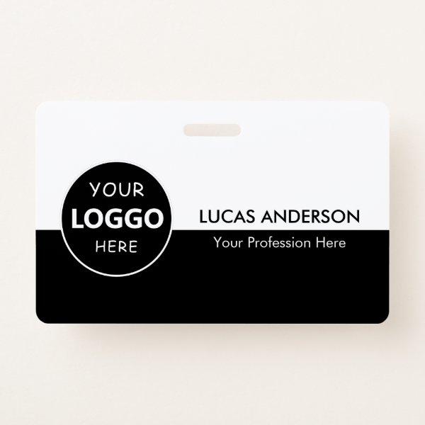 Custom Company Logo ID Employee Staff Minimalist Badge