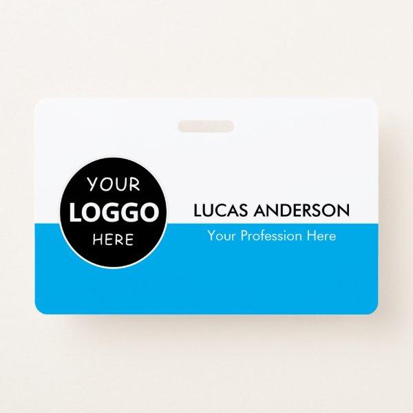 Custom Company Logo ID Employee Staff Minimalist Badge