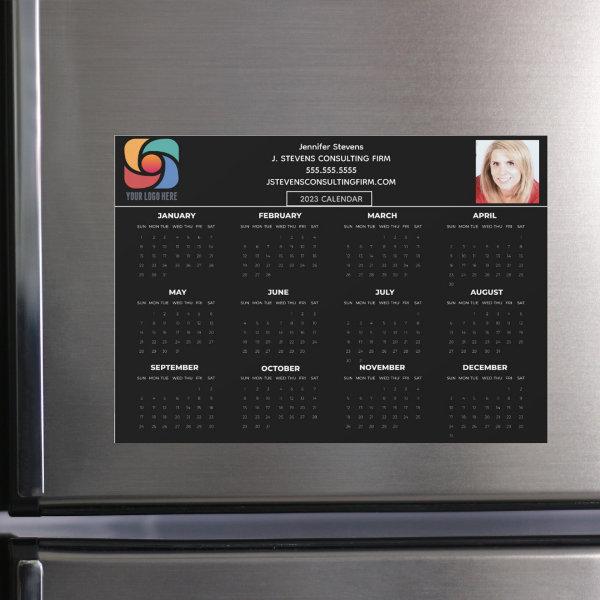 Custom Company Logo Modern 2023 Calendar Magnet
