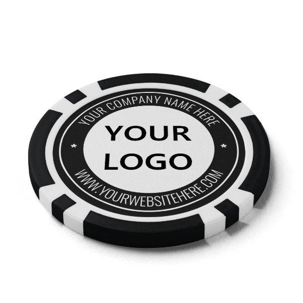 Custom Company Logo Text Poker Chips Choose Colors