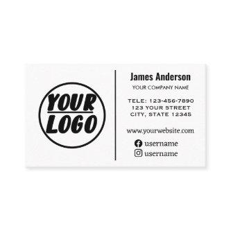 custom company Logo | white minimal Professional