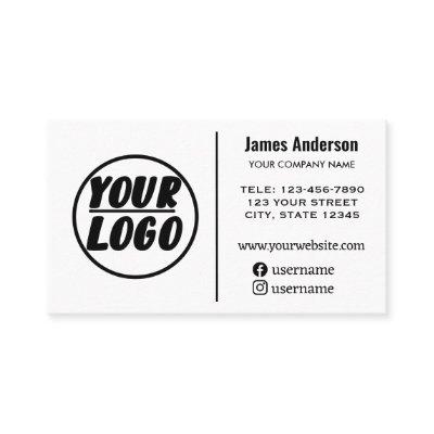 custom company Logo | white minimal Professional