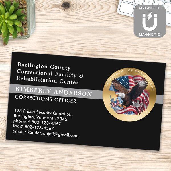 Custom Correctional Department Prison Guard Logo  Magnet