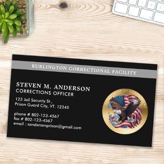 Custom Corrections Dept Parole Officer Prison Logo