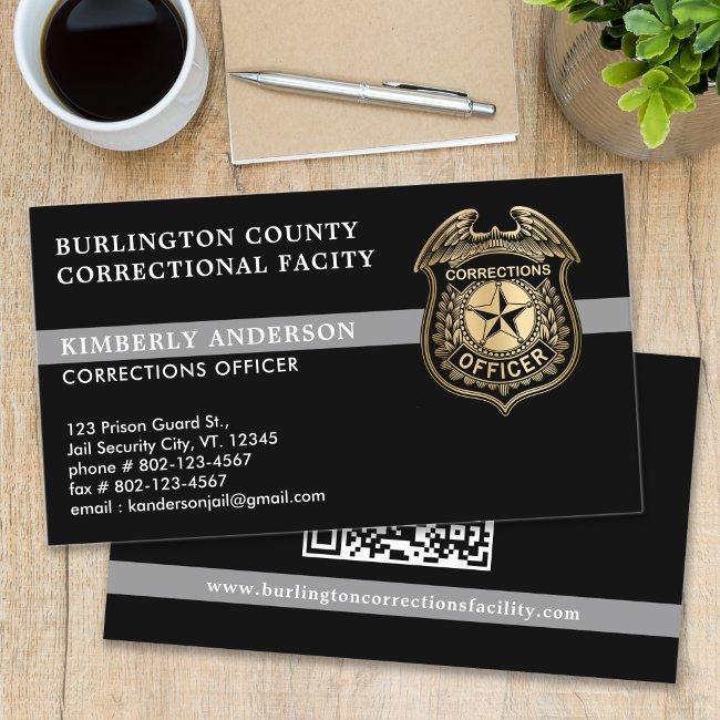 Custom Corrections Dept. Parole Officer QR code