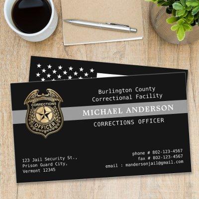 Custom Corrections Officer Law Enforcement Emblem