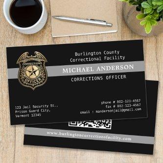 Custom Corrections Officer Law Enforcement QR Code