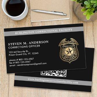 Custom Corrections Officer Law Enforcement QR Code