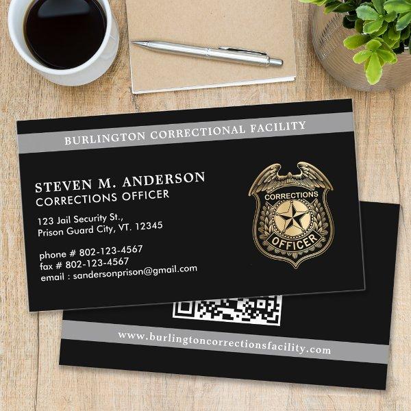 Custom Corrections Officer Law Enforcement QR Code