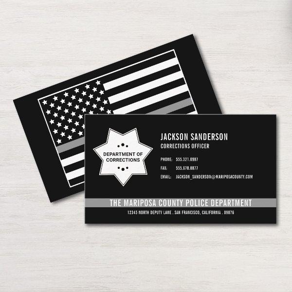Custom Corrections Officer Logo Badge