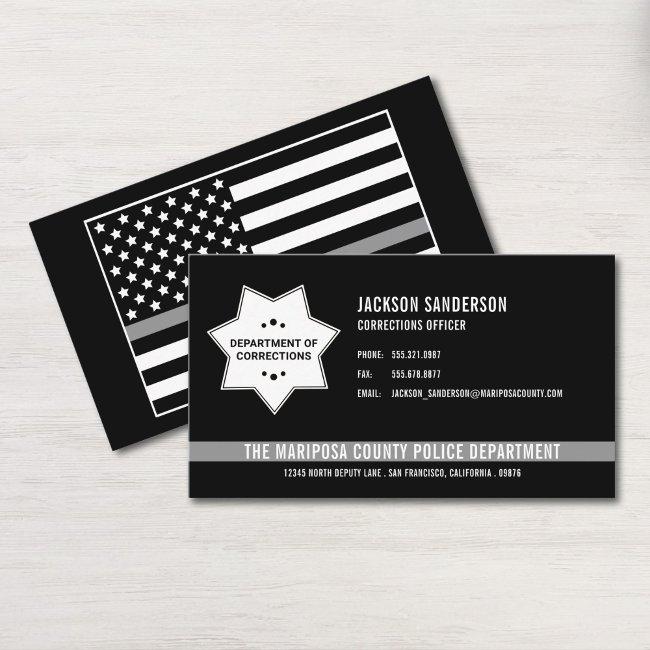 Custom Corrections Officer Logo Badge