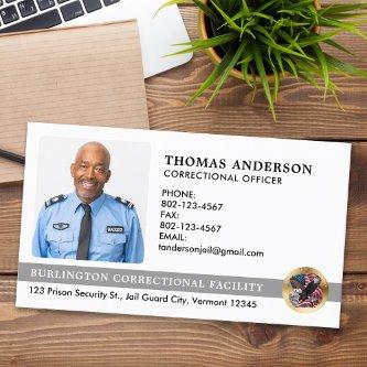 Custom Corrections Officer Photo Jail Prison Logo
