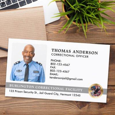 Custom Corrections Officer Photo Jail Prison Logo