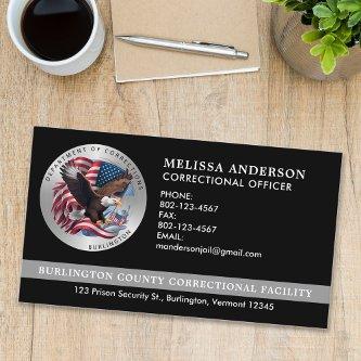 Custom Corrections Officer Prison Guard Jail Logo