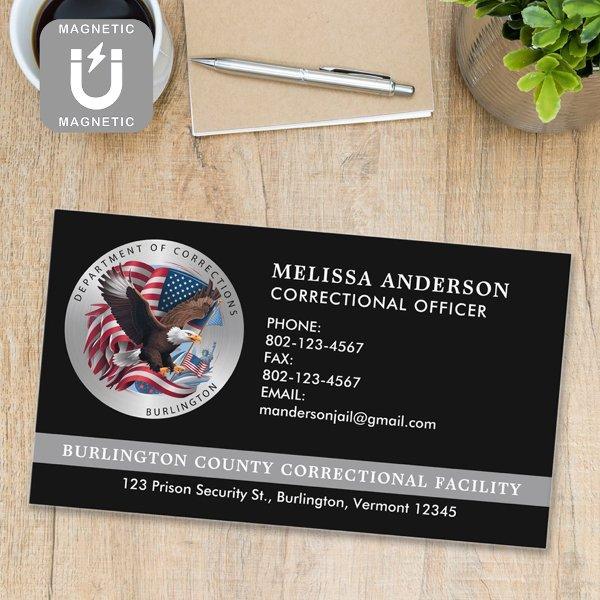 Custom Corrections Officer Prison Guard Jail Logo  Magnet