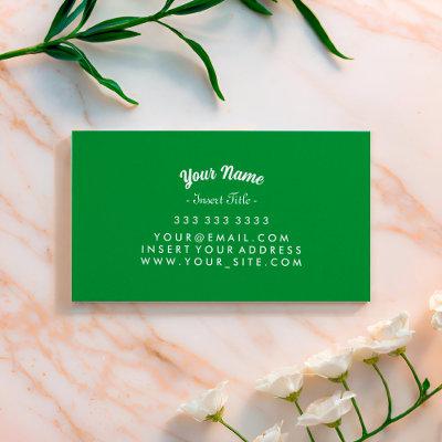Custom Curved Text Kelly Green