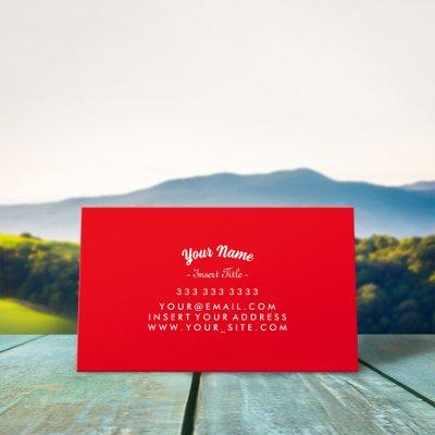 Custom Curved Text Red Background