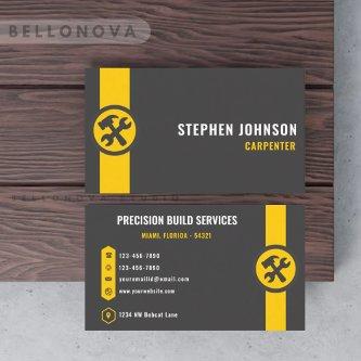Custom Dark Grey Black Yellow Construction Worker