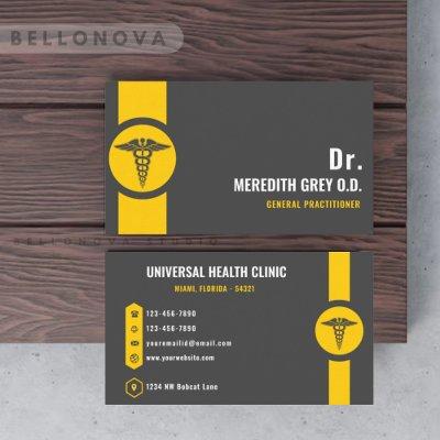 Custom Dark Grey Black Yellow  Doctor Fancy