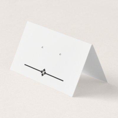 Custom Diamond Tentfold Stud Earring Display Cards