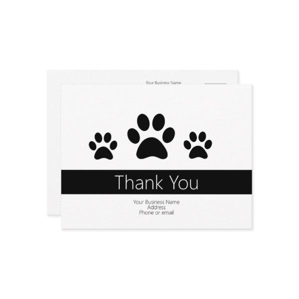 Custom Dog Pet Sitting Business Thank You Notes