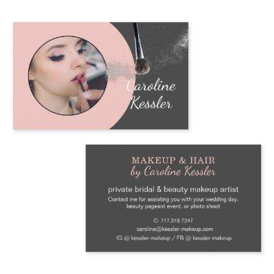 Custom Dusty Rose Blush Pink Makeup Artist