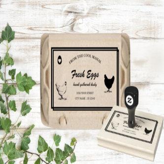 Custom eggs carton Professional stamp | Hens eggs