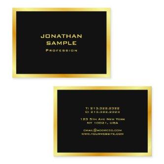 Custom Elegant Black And Gold Modern Template